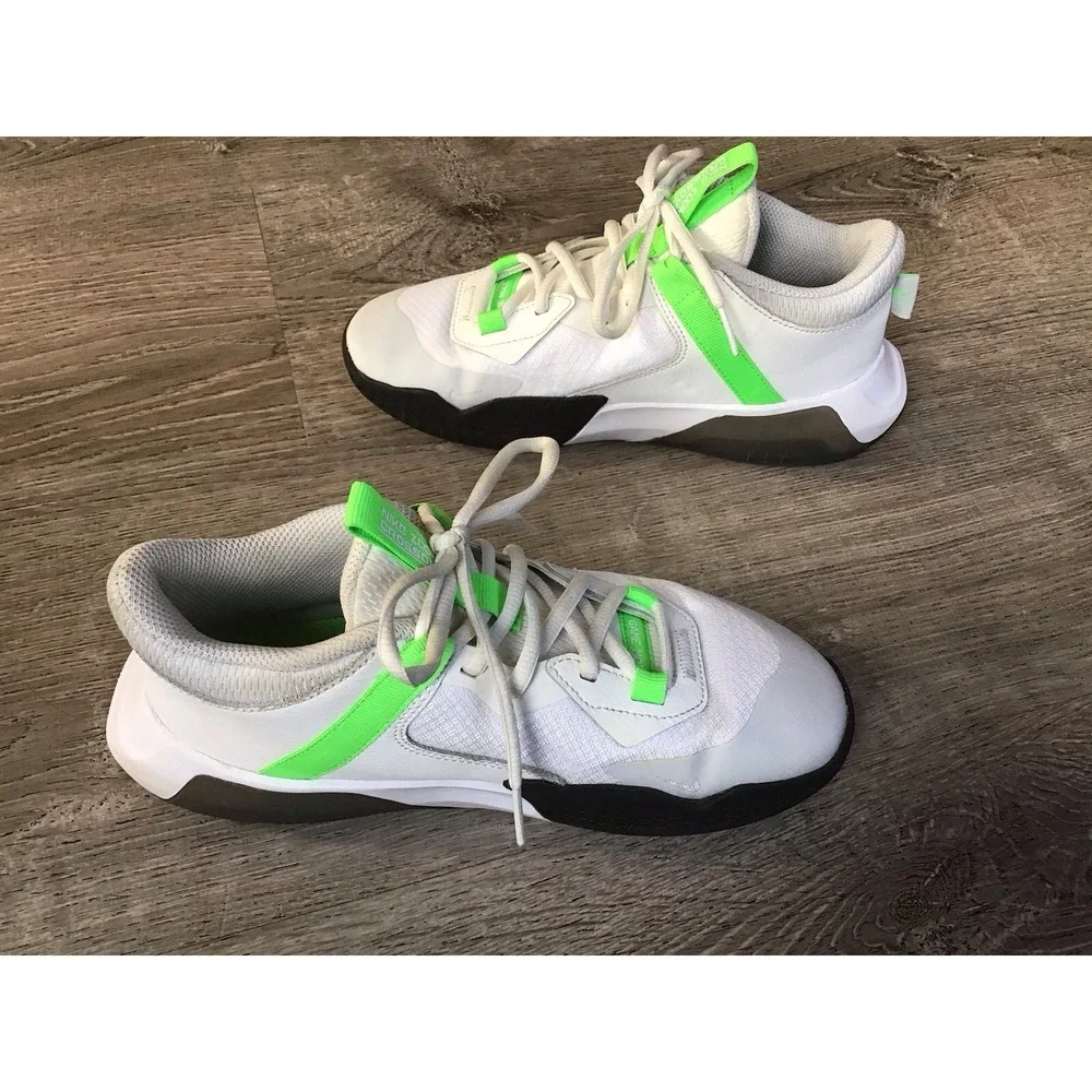 Nike Air Zoom Crossover Basketball Shoes Youth Sz 5Y Green White